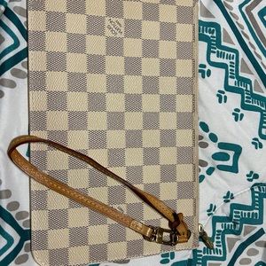Louis Vuitton Damier Azur Wristlet Pouch